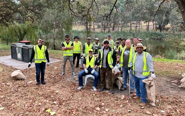 Volunteers from Alinta Energy at Rottnest Island.