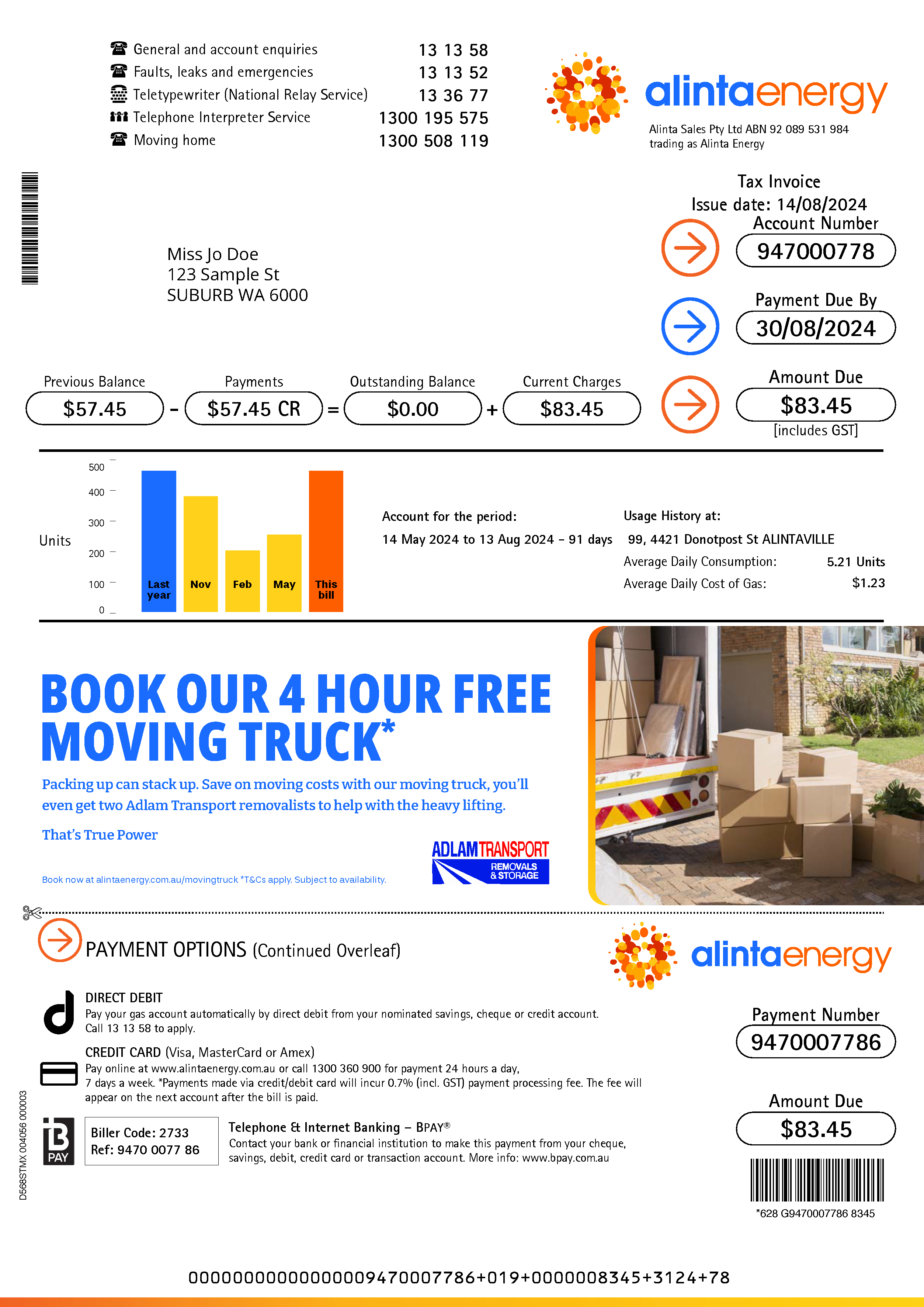 Understanding your gas bill Alinta Energy