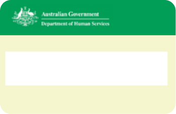 Graphical representation of a Low Income Health Care Card or Standard Health Care Card