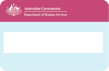 Graphical representation of a Pensioner Concession Card