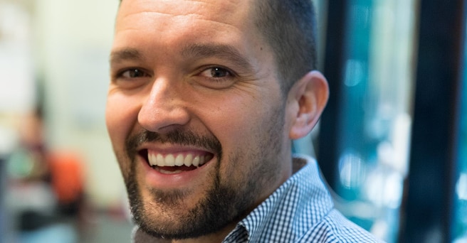 Todd McDonald, Alinta Energy's Retail Community Advocate smiling