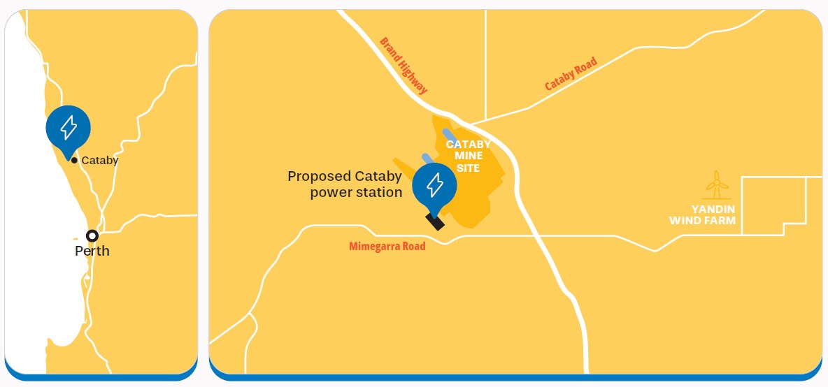 Cataby project site map