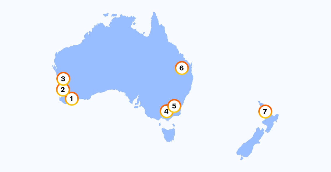 Power station map of australia